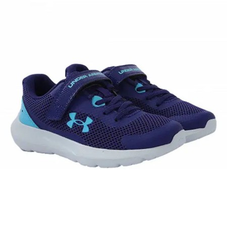 Under Armour Surge 3 Αθλητικά Παιδικά Παπούτσια Running με Σκρατς Μπλε 3024990-501